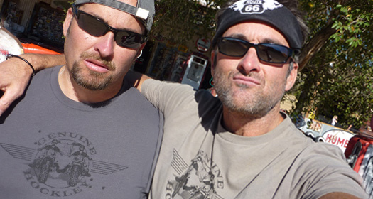 Matching tees - just like old times!
