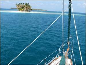 Anchored behind our own 'private' little island