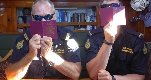 Autralian Border Protection Force officers