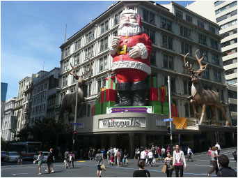 Christmas time in downtown Auckland