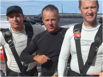 Bridgy (left), Nico (center) and Mike - gangsta sailors