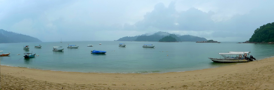 Dream Time anchored off Pangkor Island