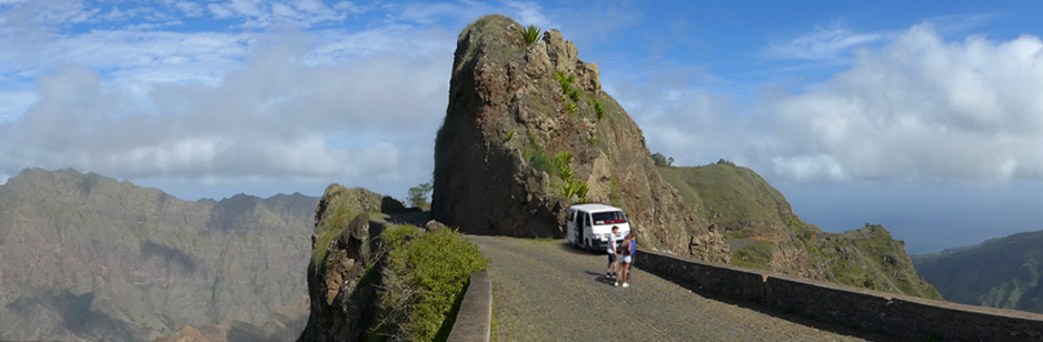 On the edge of Santo Antao
