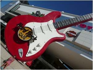 Playing "tourists" at the Hard Rock Cafe - Cancun
