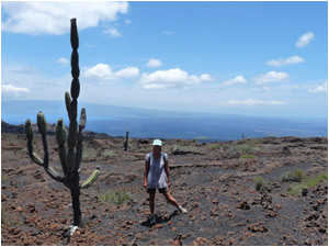 Catherine exploring Isabella Island