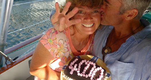 Celebrating in Cairns, Australia after 4,000 days on Dream Time
