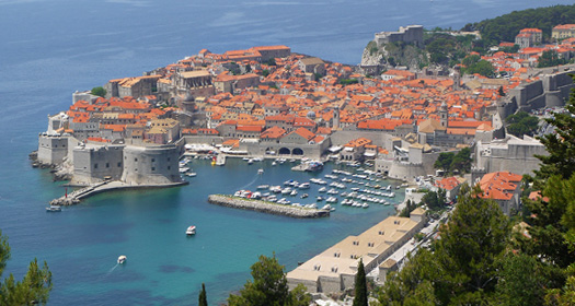 A bird's-eye of the old town
