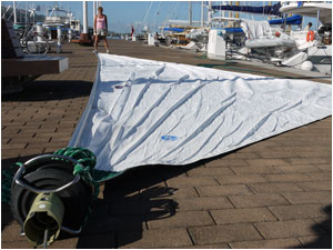 Unfurled and ready to repair